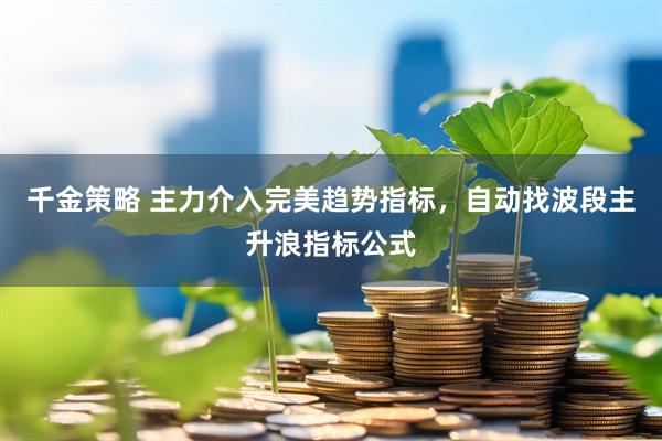 千金策略 主力介入完美趋势指标，自动找波段主升浪指标公式
