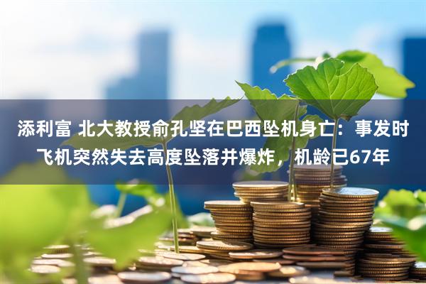 添利富 北大教授俞孔坚在巴西坠机身亡：事发时飞机突然失去高度坠落并爆炸，机龄已67年